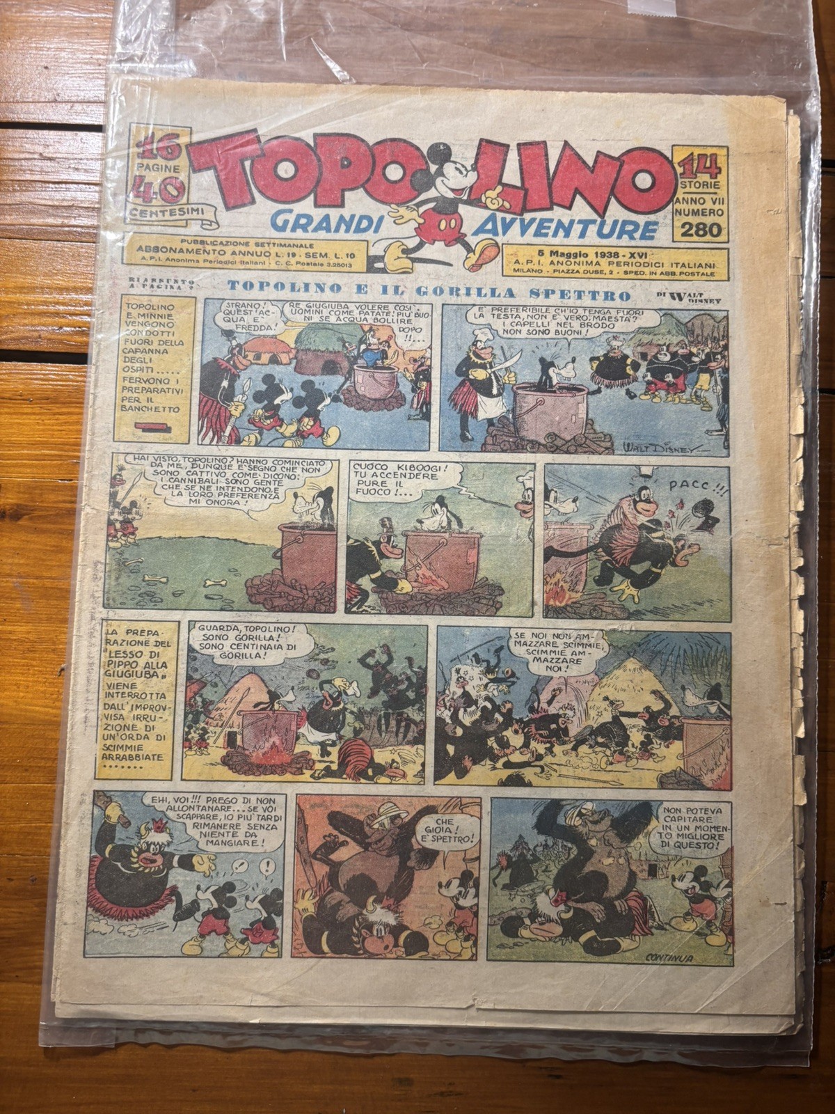 Topolino Giornale 280 originale 