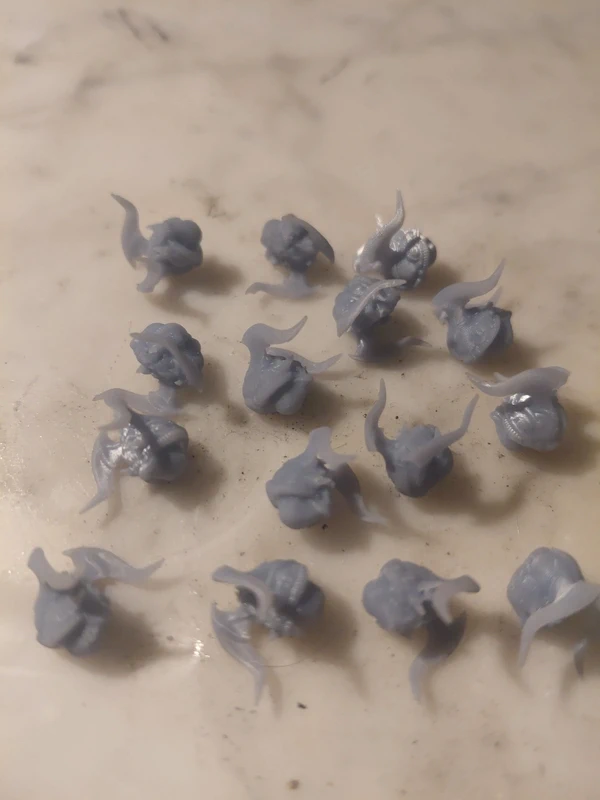 Night Lords heads proxy w40k