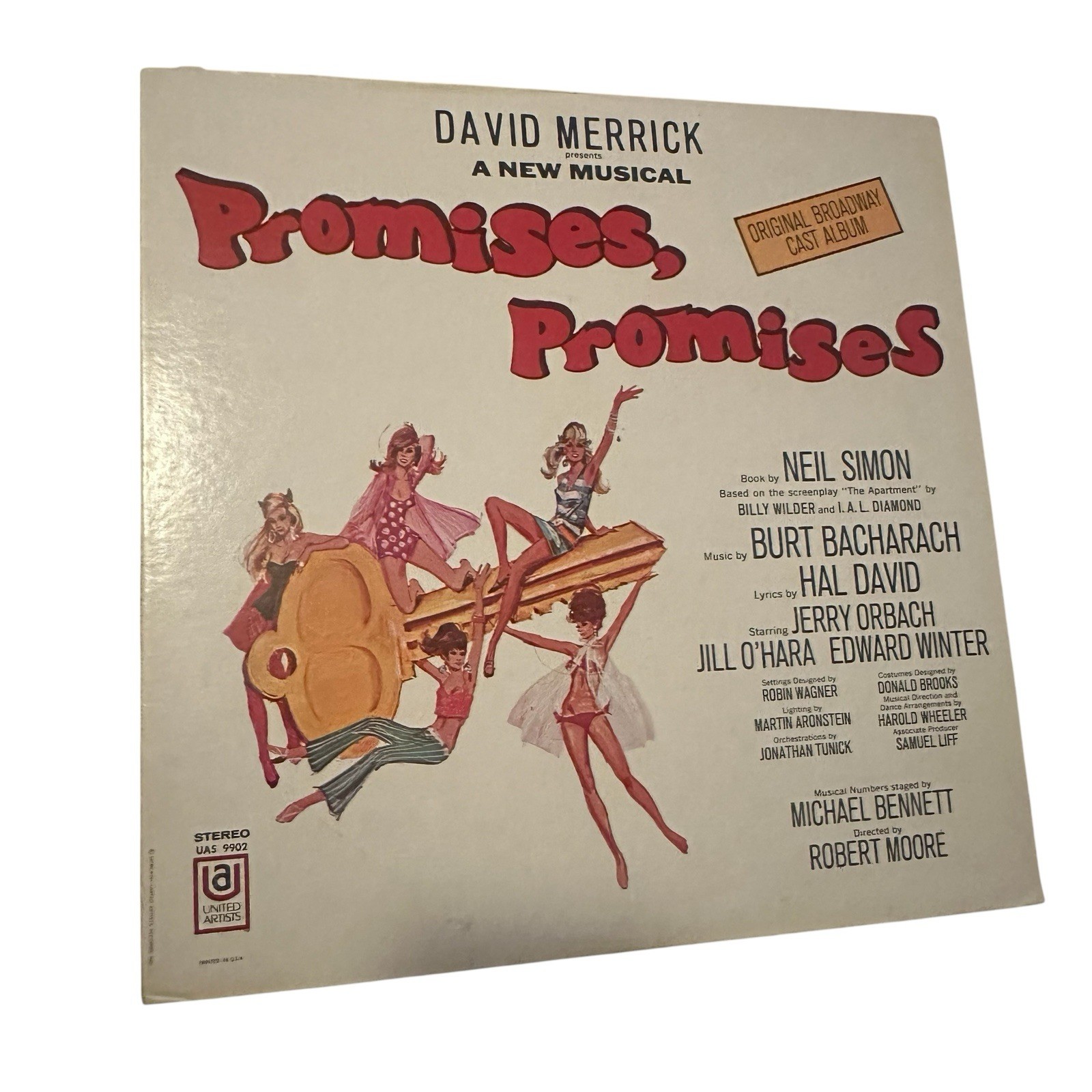 David Merrick A New Musical Promises, Promises Vinyl LP (1968 UA 9902)