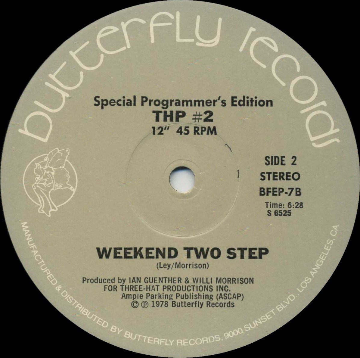 THP ORCHESTRA Weekend Two Step (1978 U.S. 2 Track Promo 12inch) * THP #2