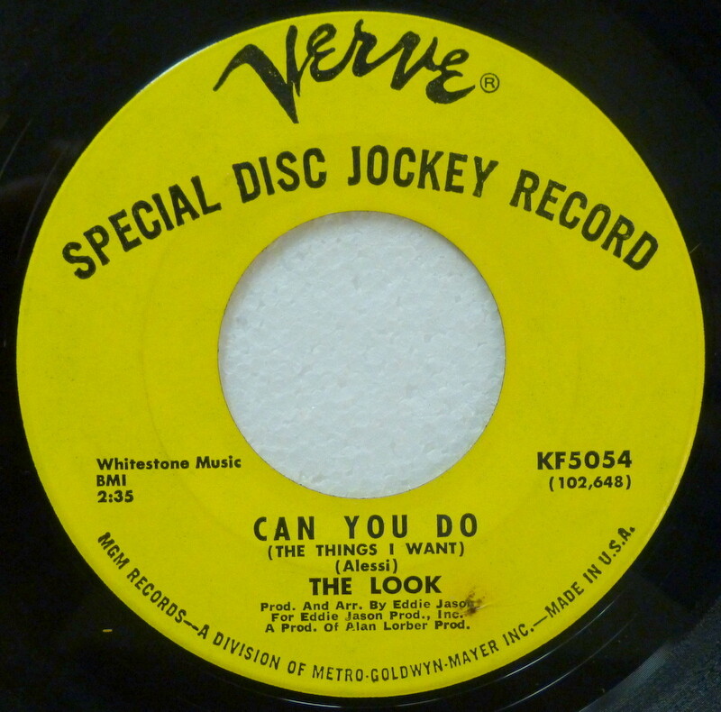 The Look 7" 45 RPM Promo Single Verve Psicotico Rock VG++ Ct 2716
