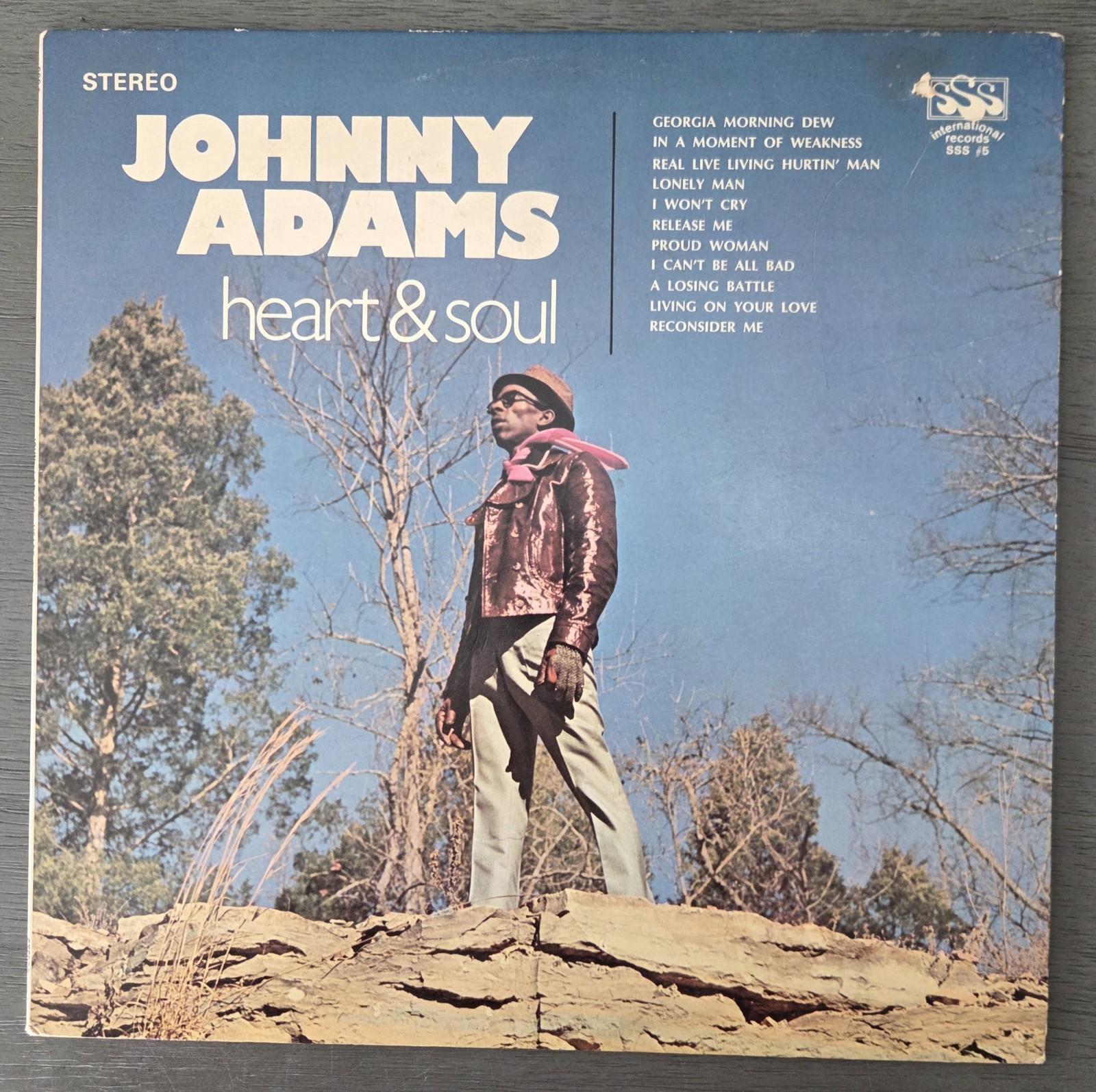 Vintage 1969 Johnny Adams "Heart & Soul" Vinyl LP SSS International Records VG+