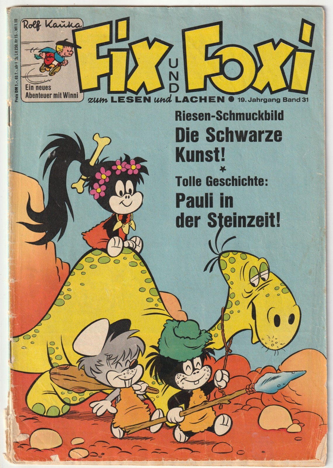 ✪ FIX & FOXI 19° anno #31/1971 senza immagine gioiello/poster, Gevacur AG COMICHEFT Z3