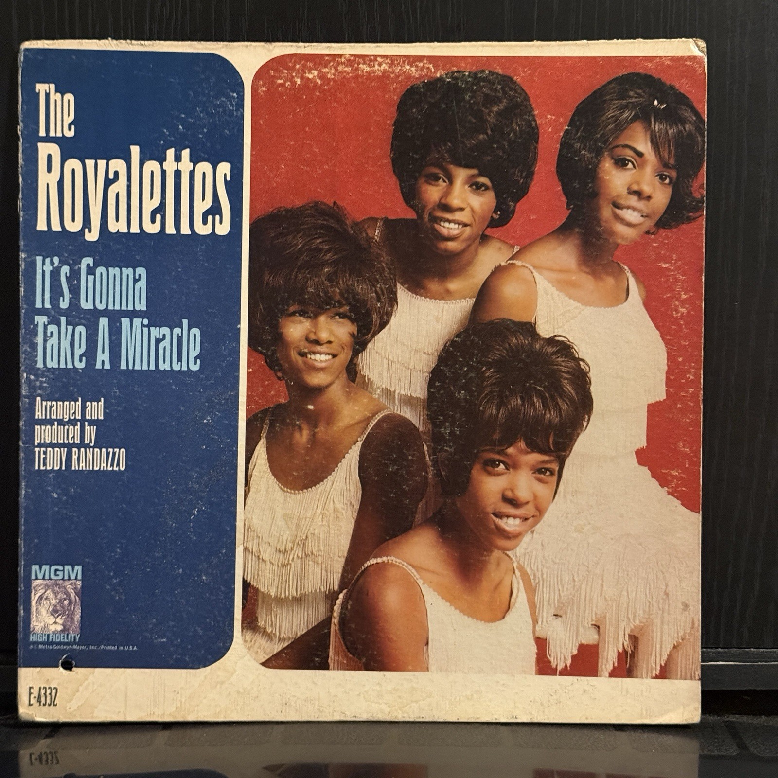 THE ROYALETTES Its Gonna Take A Miracle 1965 MGM 1st Press MONO E-4332 VG/VG