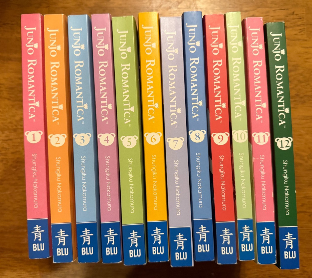 Lotto set manga inglese Junjo Romantica vol. 1 - 12 BLU Shungiku Nakamura