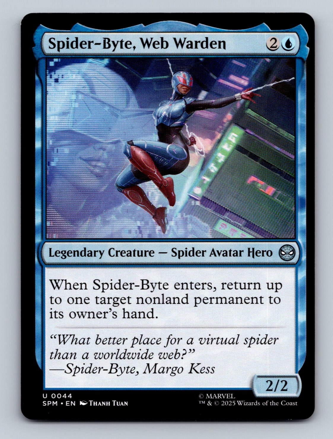 Magic: The Gathering Spider-Man Spider-Byte, Web Warden 0044 [e233]
