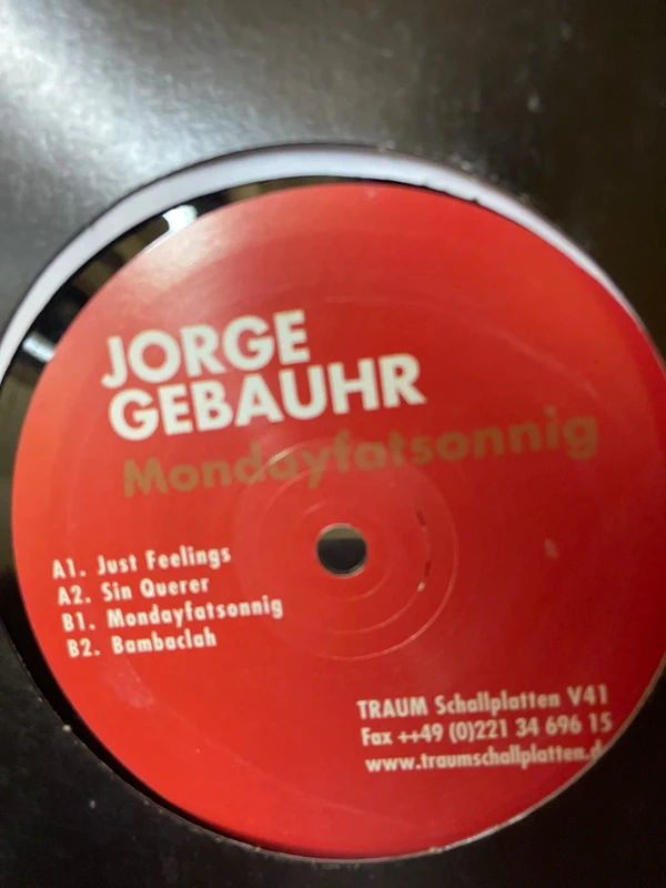 12" Minimal Techno - Traum - Jorge Gebauhr – Mondayfatsonnig