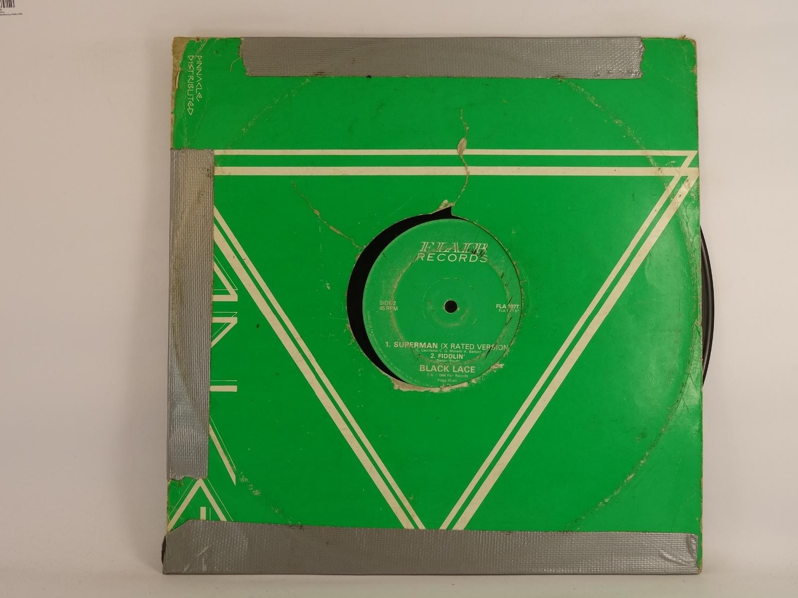BLACK LACE SUPERMAN (283) 3 Track 12" Single including Company Sleeve FLAIR RECO