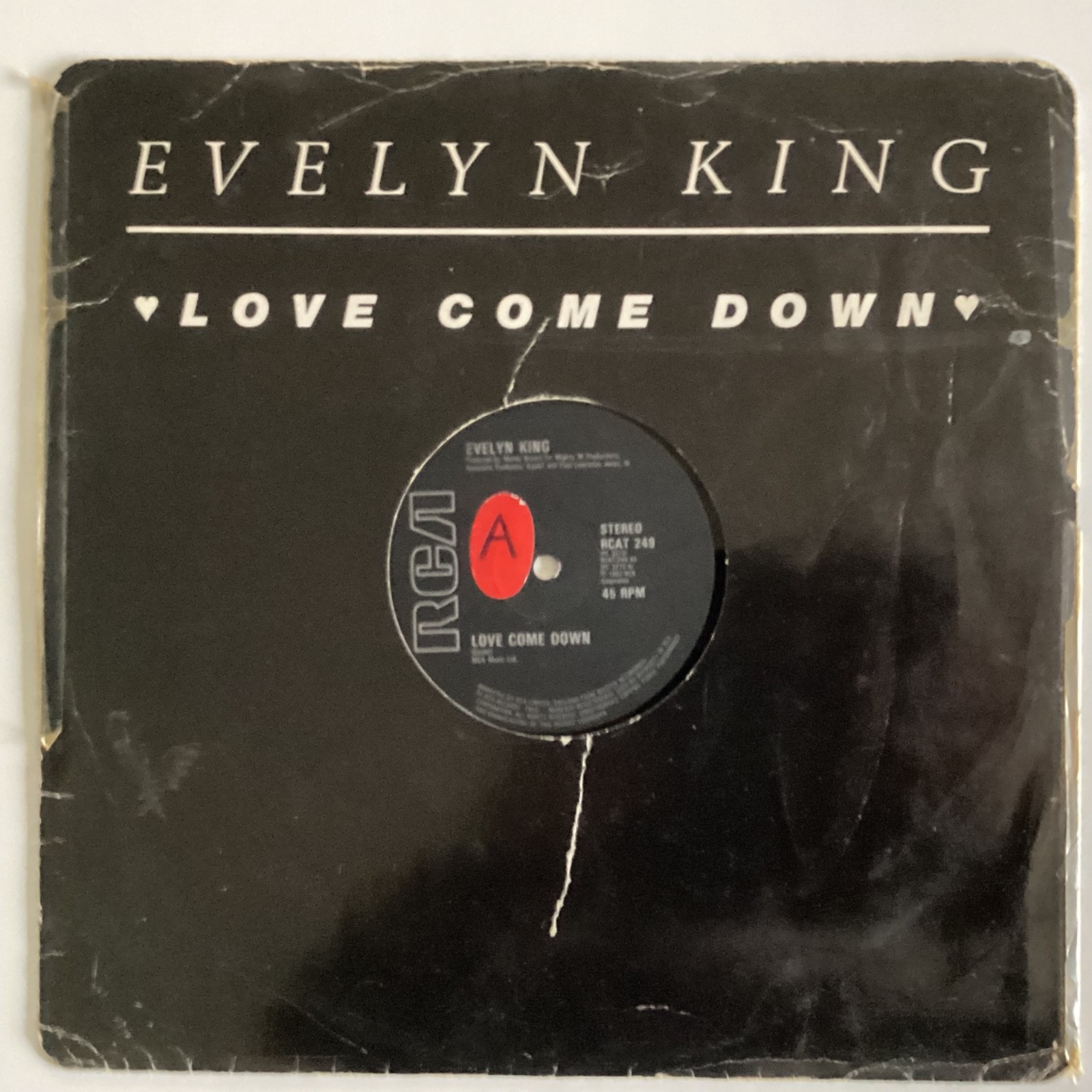 Evelyn King, love come down 12” 45 SINGLE VINYL RECORD 1982 ORIG SOUL FUNK (4
