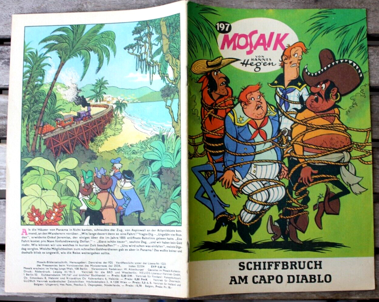 Originale MOSAIK Hannes Hegen Nr. 197 Naufragio Al Capo Diablo DDR