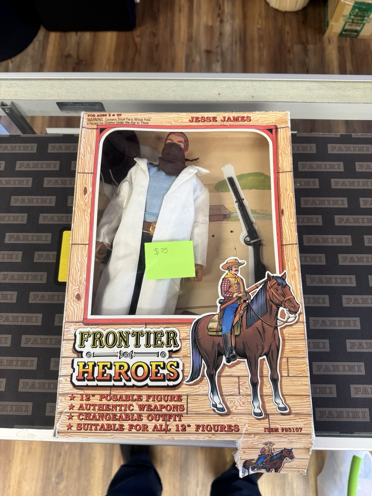 Figurina Frontier Heroes Jesse James 12" 1993 Prodotti In Time NUOVO