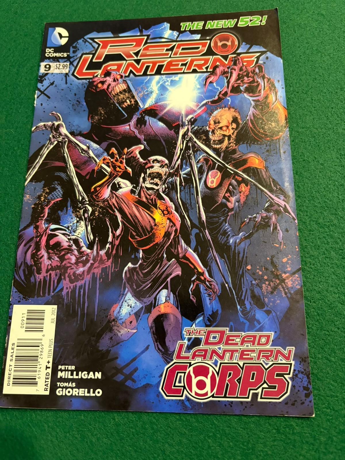 Red Lanterns #9 The New 52 DC Comics Dead Lantern Corps Peter Milligan 2012