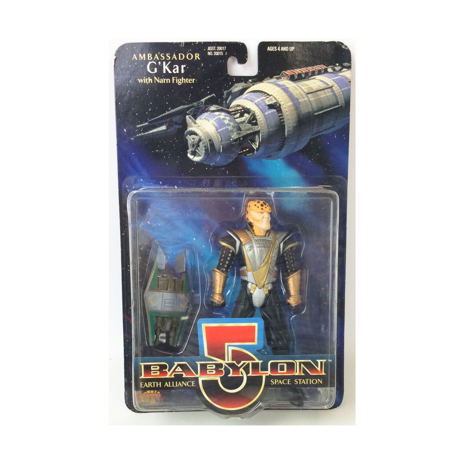 Esclusiva action figure Babylon 5 To Ambassador G'Kar con Narn Fighter - 6" nuova