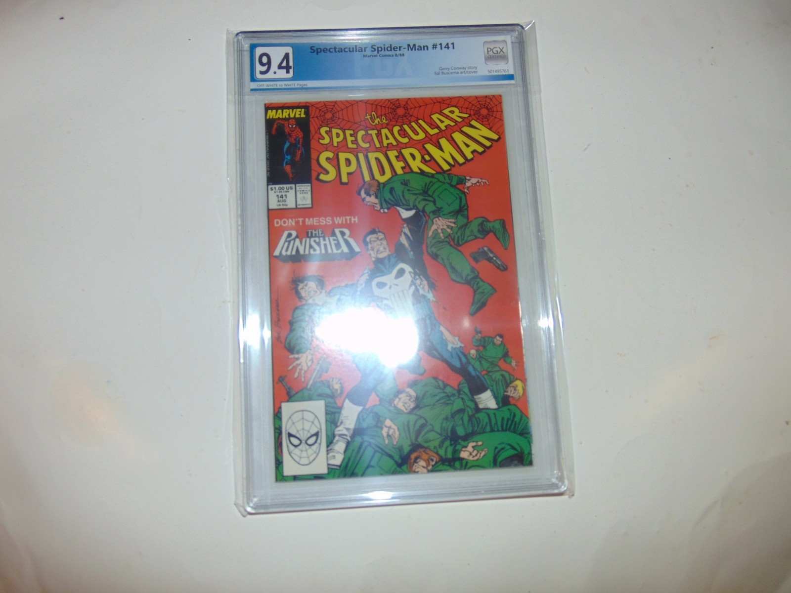 Marvel Spectacular Spiderman # 141 Copper Age 9.4 PGX Grading Comic Book