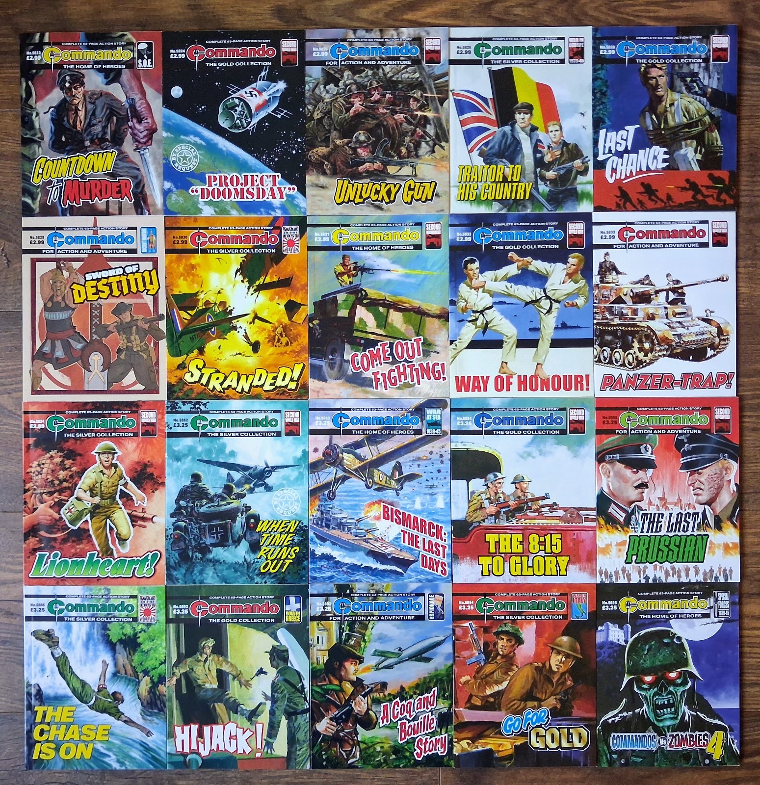 Commando Comics Job Lot Bundle x 20 (76A)