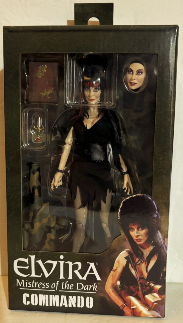 Neca Elvira Mistress of the Dark Commando Elvira Clothed Action Figure