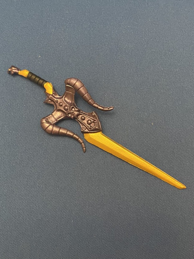 MOTU 200x Disco Skeletor Sword Accessory Weapon Purple Gold He-Man Battle