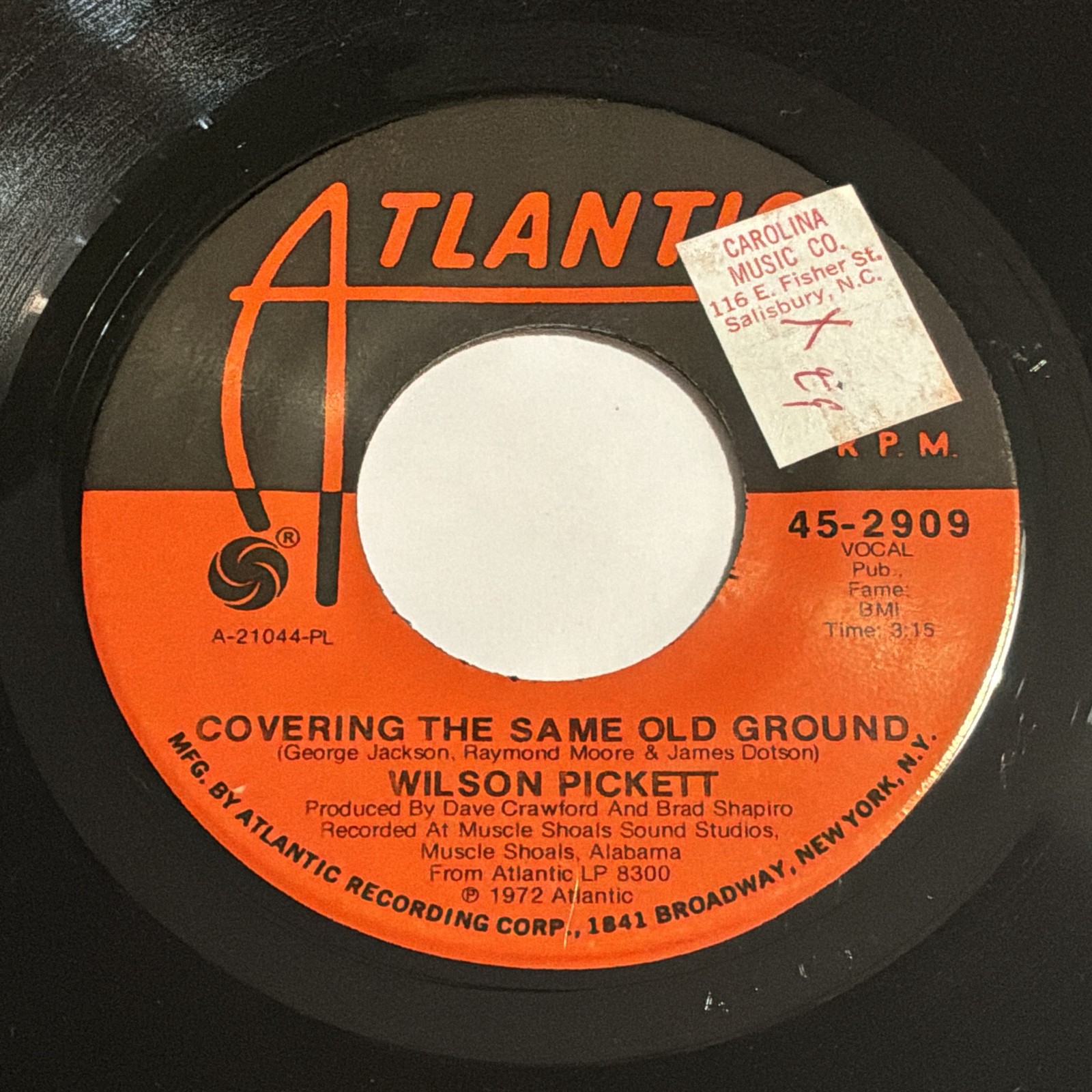 Wilson Pickett: Covering The Same Old Ground / Mama Told Me 45 - Atlantic - Soul