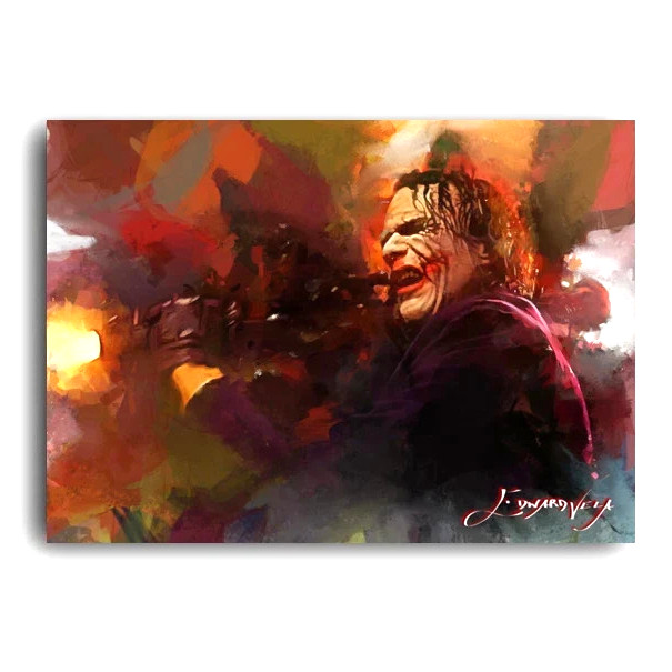 Heath Ledger - The Joker 24/50 Edizione Limitata Firmato Edward Vela Card ()