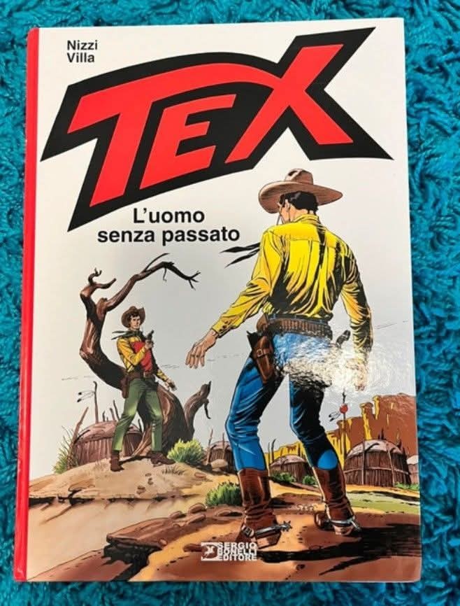 Libro Rosso- Tex: L'uomo senza passato Nizzi/Villa HC Colori Sergio Bonelli