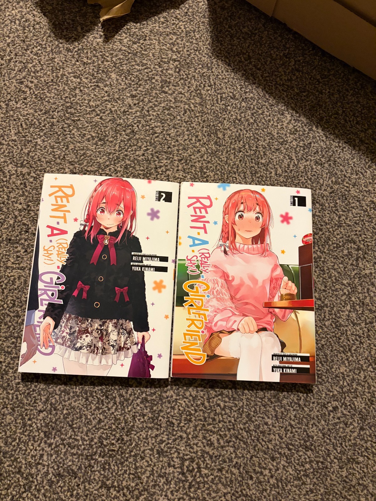 rent a really shy girlfriend manga vol 1-2 english great condition 