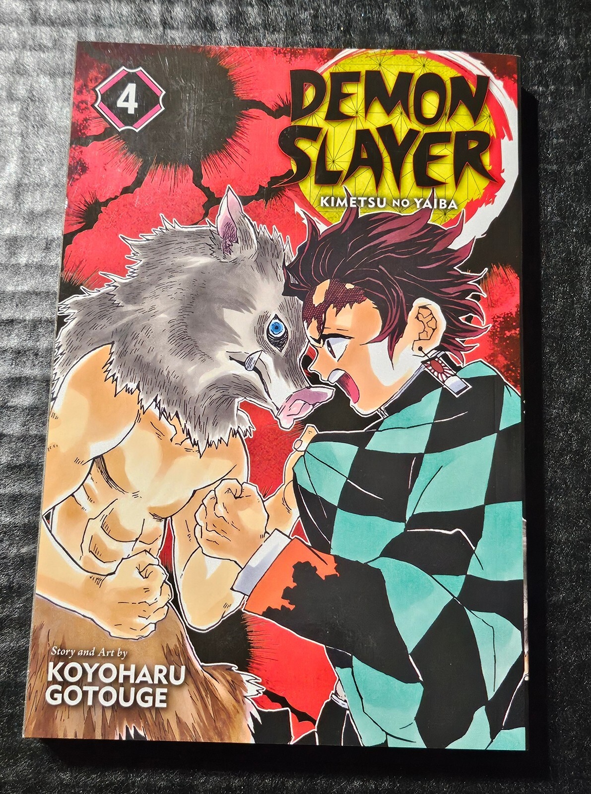 Demon Slayer Vol 4 Kimetsu No Yiaba Viz Media Shonen Jump PB Manga VG