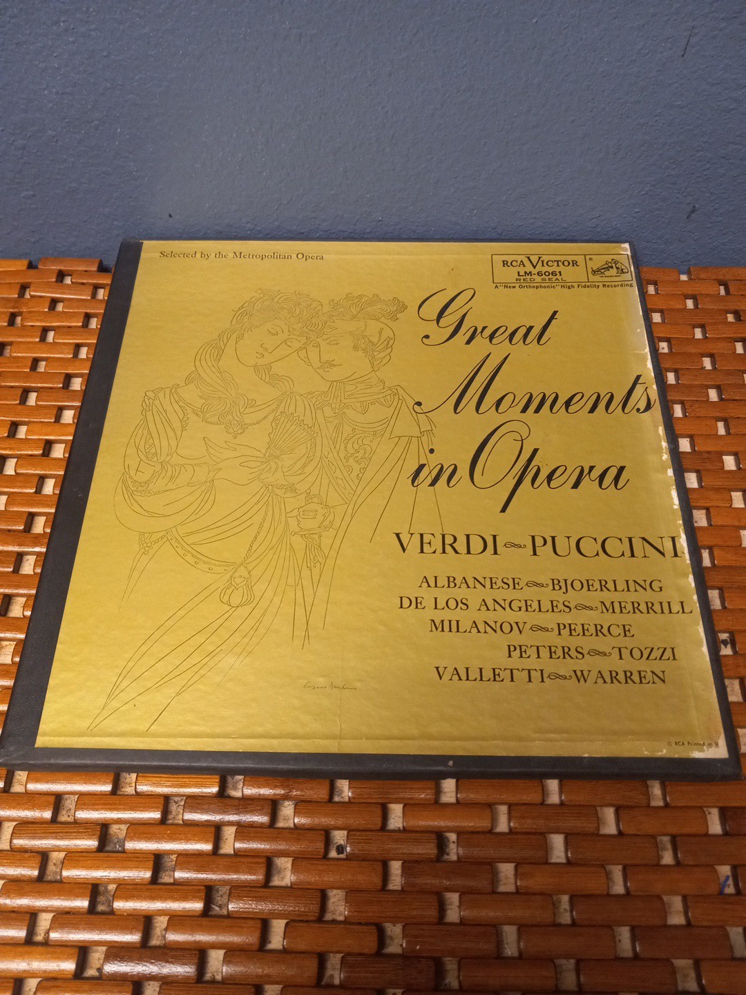 Great Moments In Opera Lp Set - LM-6061 RED SEAL - 2 RECORD SET