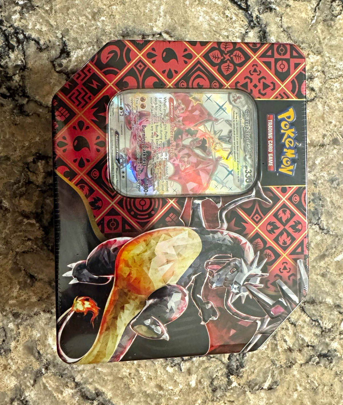 Pokémon TCG Scarlet & Violet Paldean Fates Shiny Charizard Tin Box