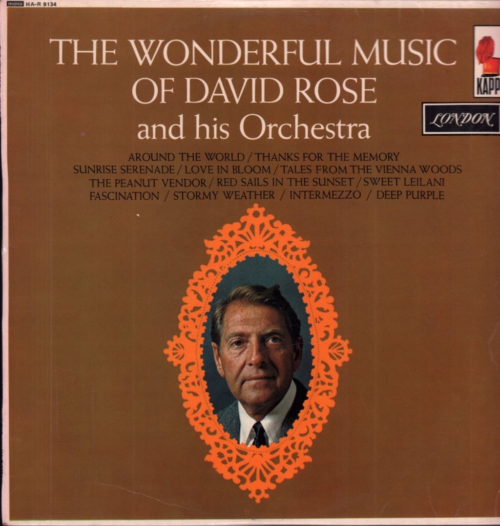 David Rose & His Orchestra Wonderful Music of David Rose LP vinyl UK London 1963