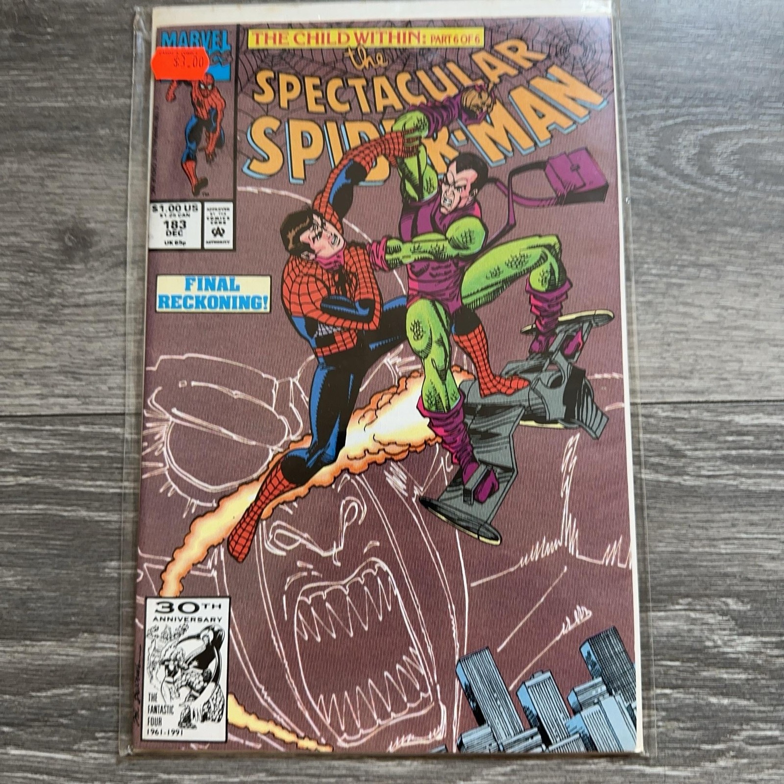Vintage Marvel Spectacular Spider-Man #183 singolo numero fumetto 1991 Queen Goblin