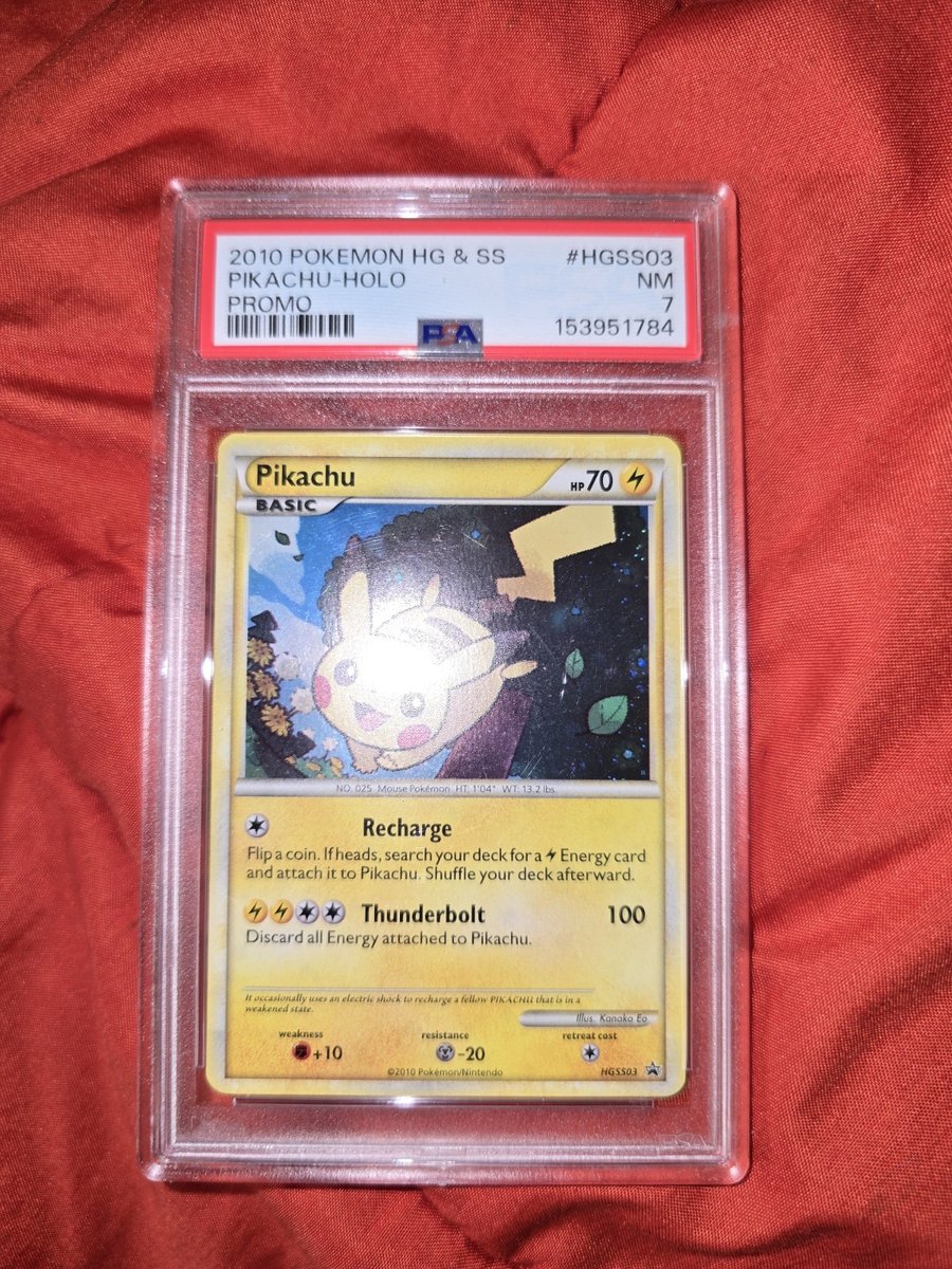 2010 Pokemon HG & SS Promos HGSS03 Pikachu Holo PSA 7 153951784