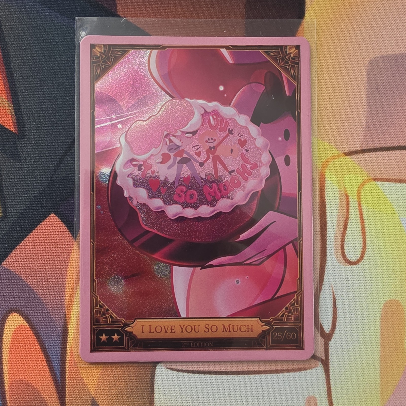 Lucifer's Room 26/60 FOIL Pink RARE 2nd Ed Season 2 Hazbin Hotel Trading Card