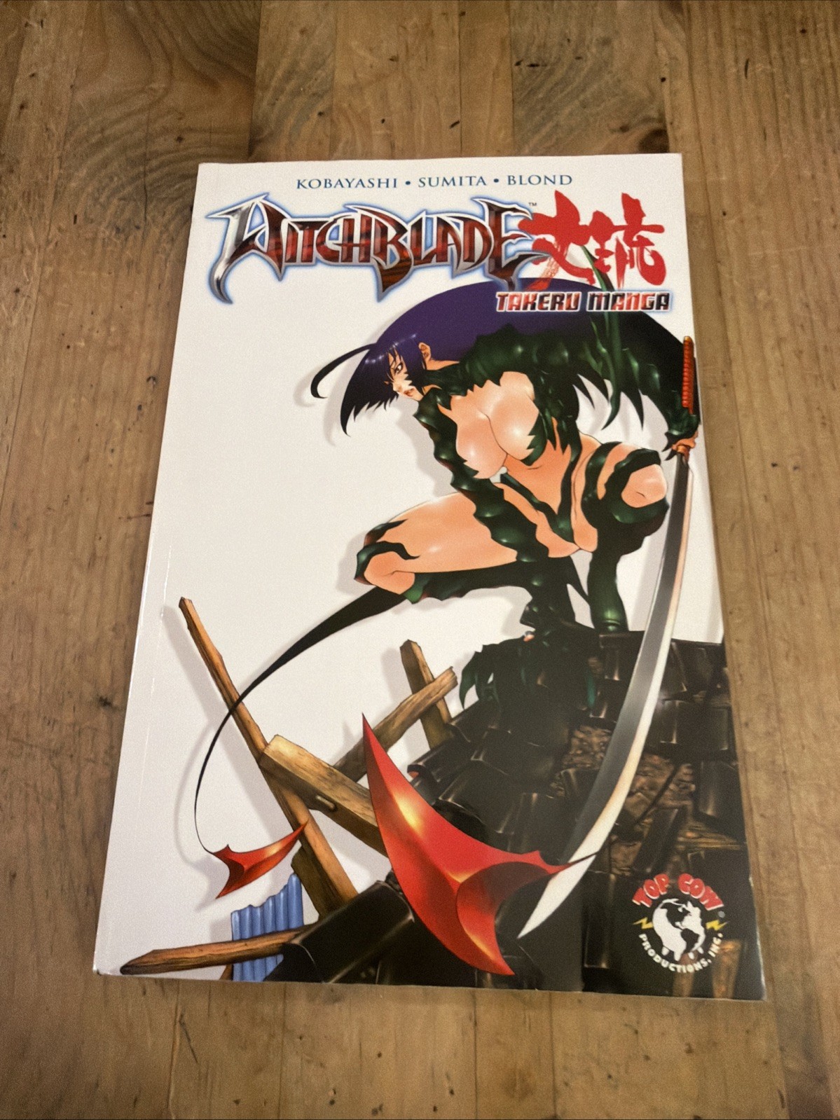 Witchblade Takeru Manga Vol. 1 TPB da Top Cow 2008 Kobayashi Sumita biondo