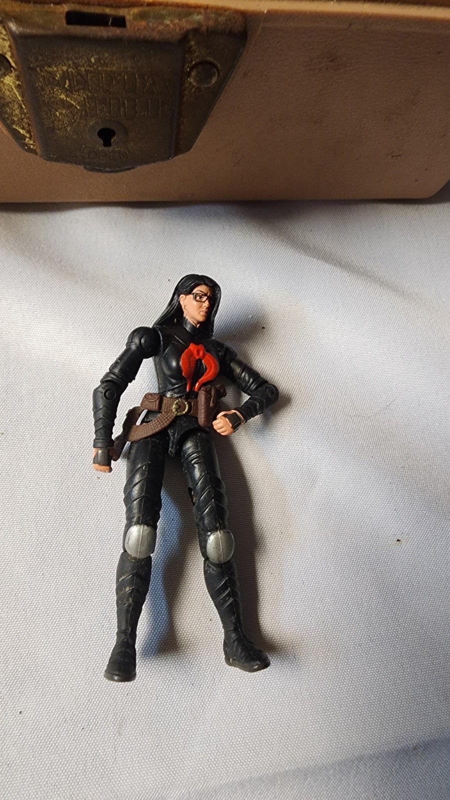 Hasbro G.I. 1997 Joe Cobra Baroness Modellino 3,75" Nero Rosso