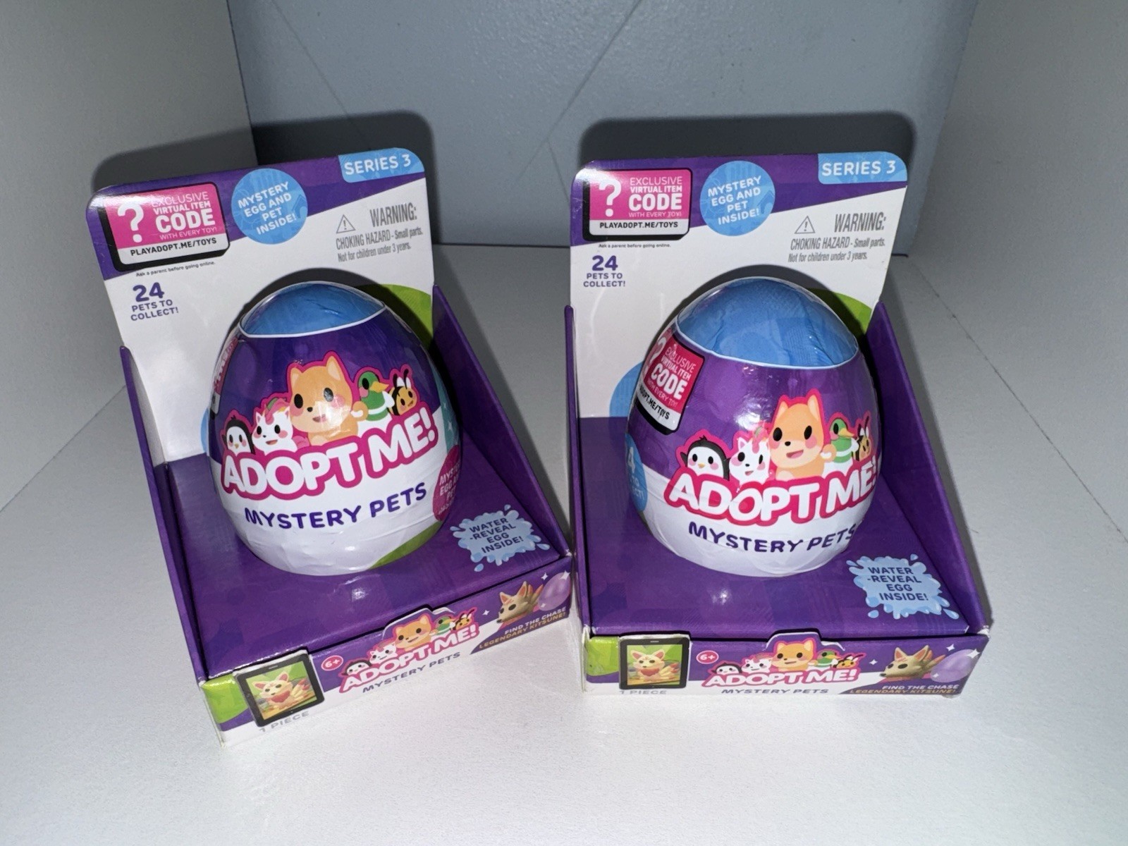 ADOPT ME! New Sealed 2 Mystery Egg Pets Roblox w/Code & Water Reveal Series 3