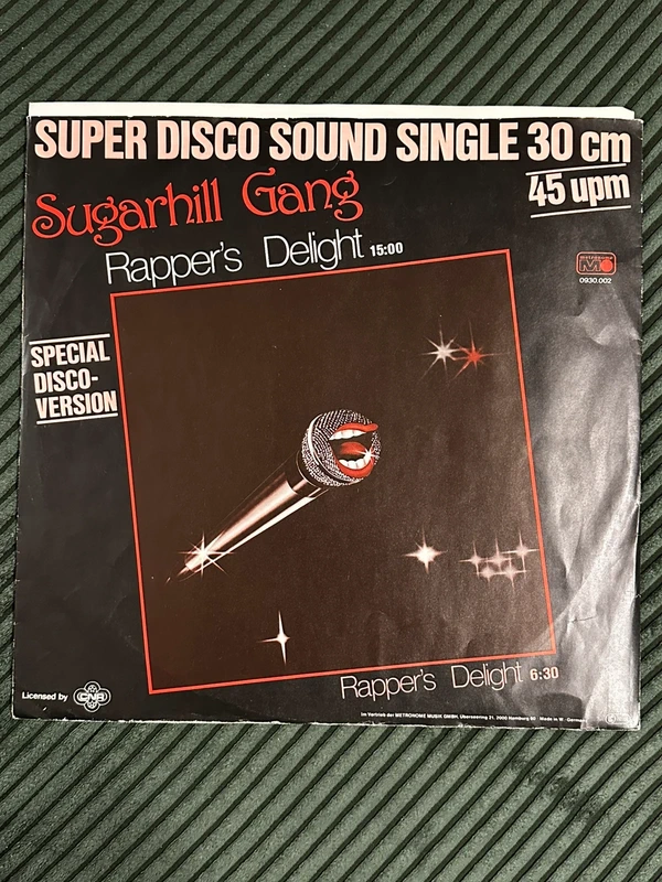 Sugarhill Gang - Rapper's Delight Vinyl Single 30cm