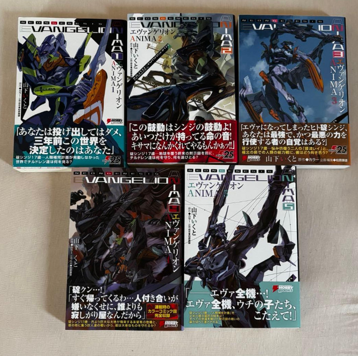 Neon Genesis Evangelion: ANIMA Japanese Ver Novel Set Vol.1-5