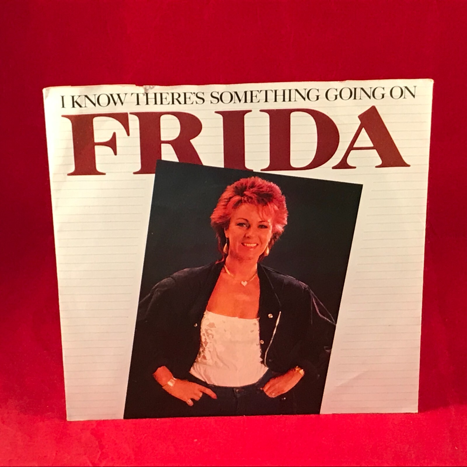 ABBA FRIDA I Know There's Something Going On 1982 UK 7" vinyl single Anni-Frid