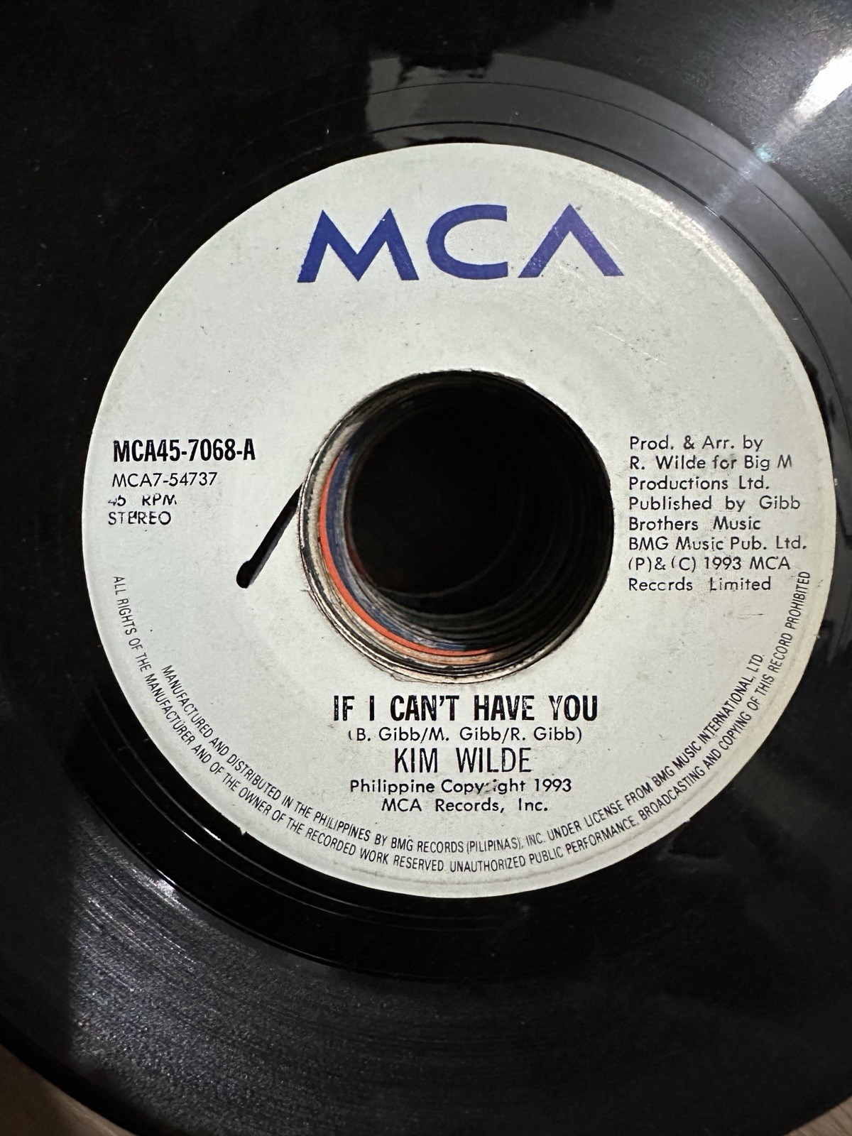 Kim Wilde 45 rpm Philippines 7" If I Cant Have You