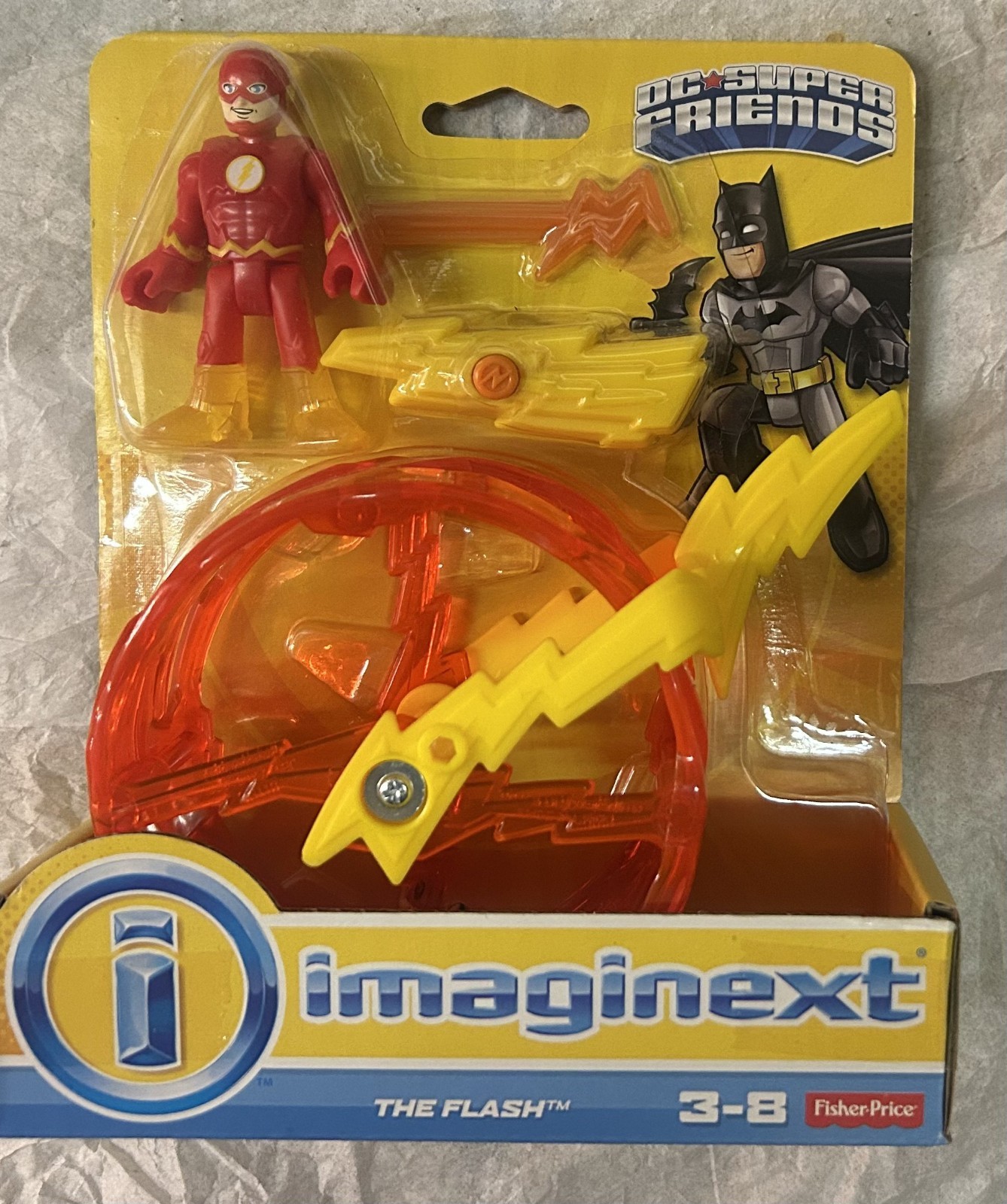 imaginext~~Fisher/Price THE FLASH w/Wheel~~MIP~FREE S&H