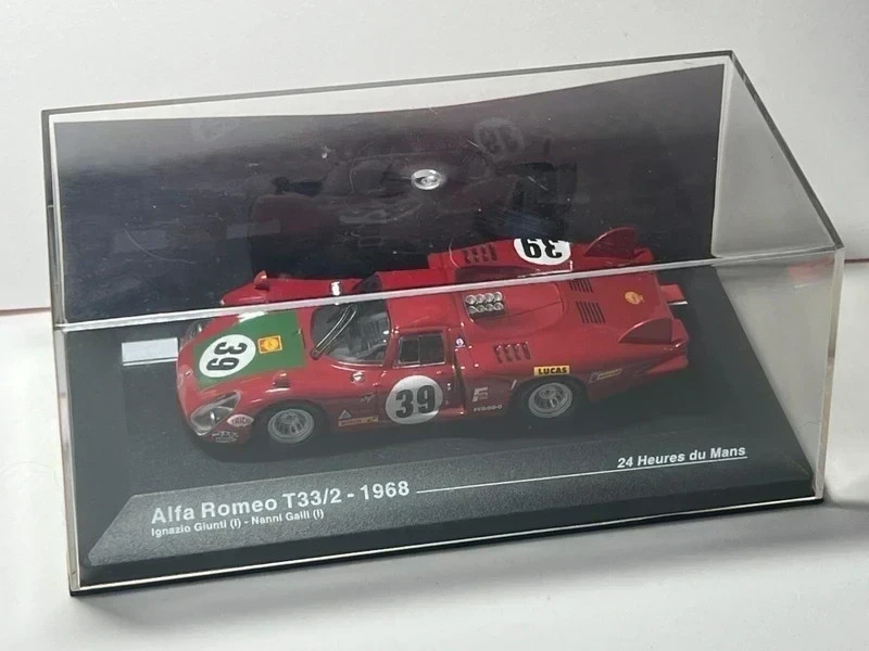 IXO 1:43 - Série Altaya - Alfa Romeo T33/2 #39 - 24 Horas Le Mans 1968