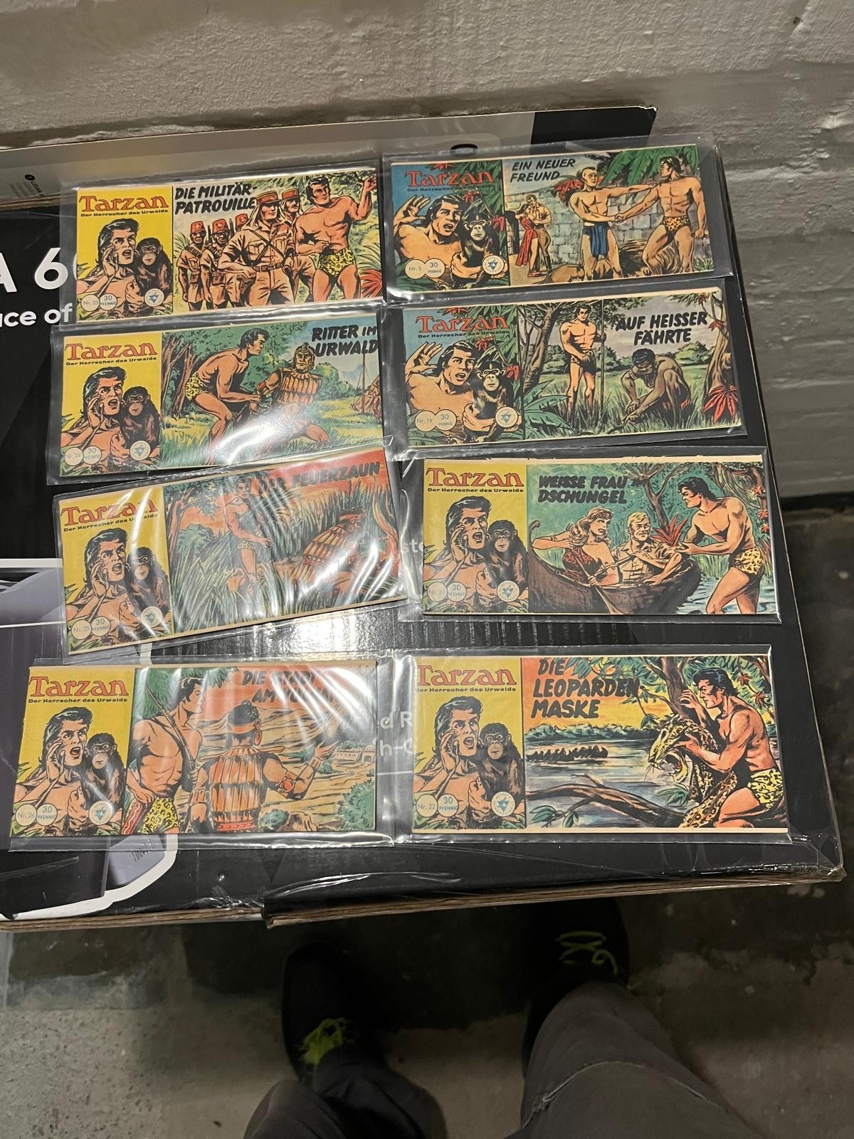 Lotto 8 quaderni originali Tarzan LEHNING Piccolo ottime condizioni