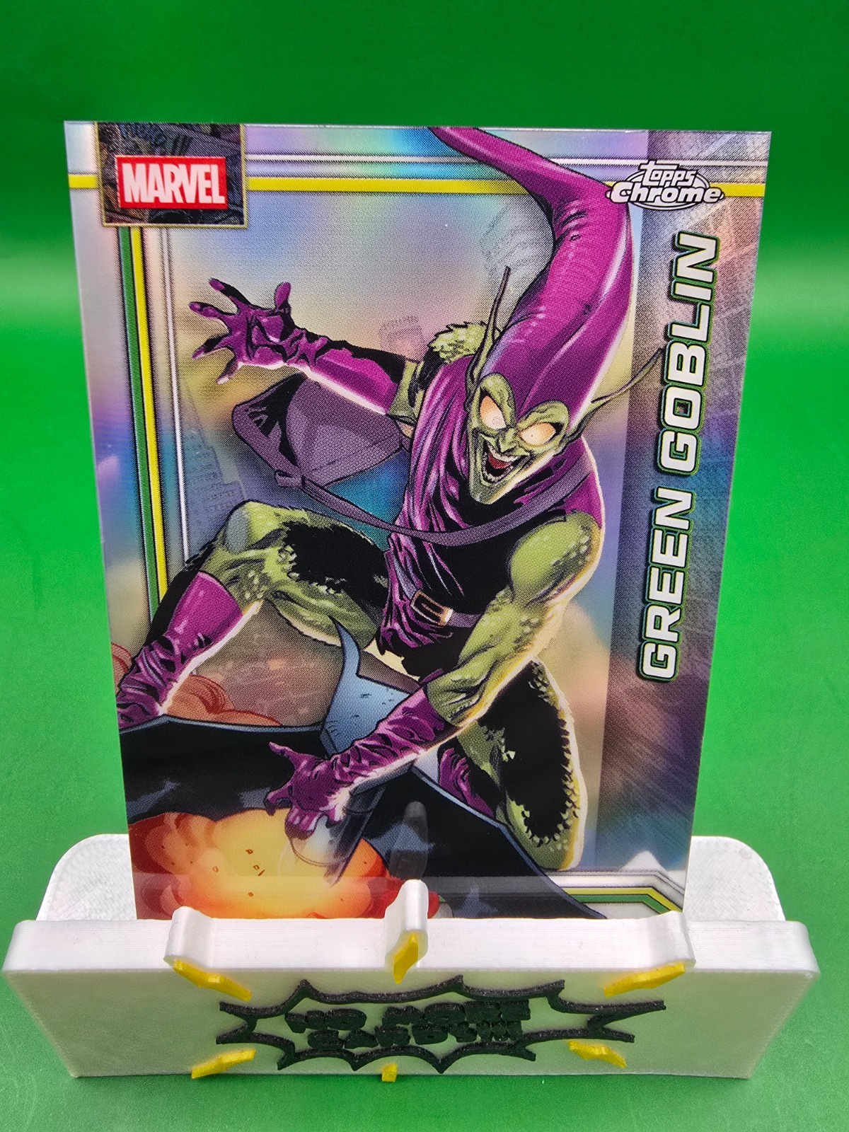 Rifrattore Goblin Verde Marvel Cromo 2026 Topps