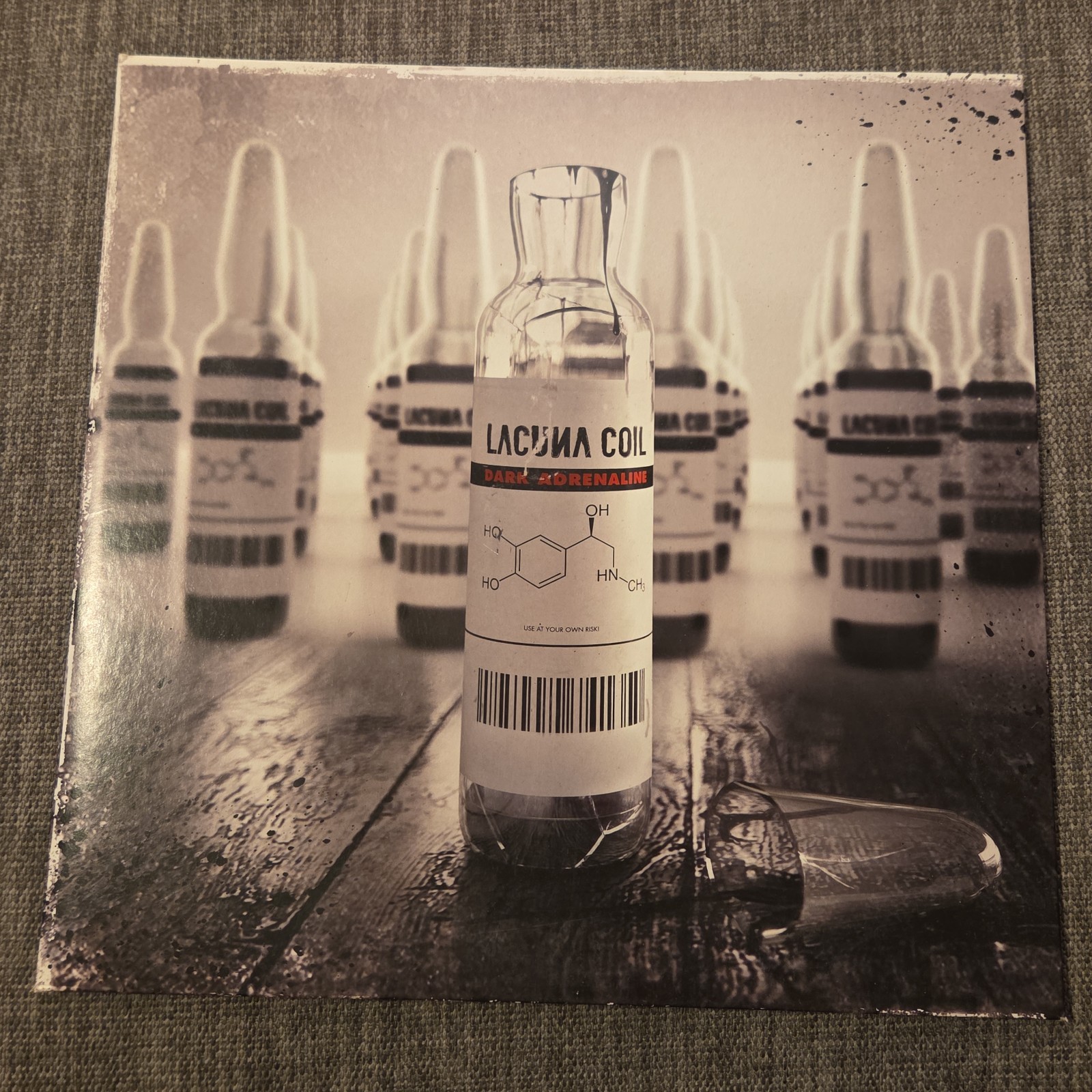 Dark Adrenaline by Lacuna Coil Gatefold White Swirl Record 2012 Vinyl