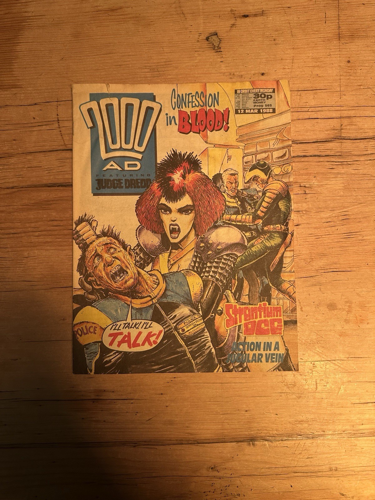 2000 AD featuring Judge Dredd March 1988 Copy