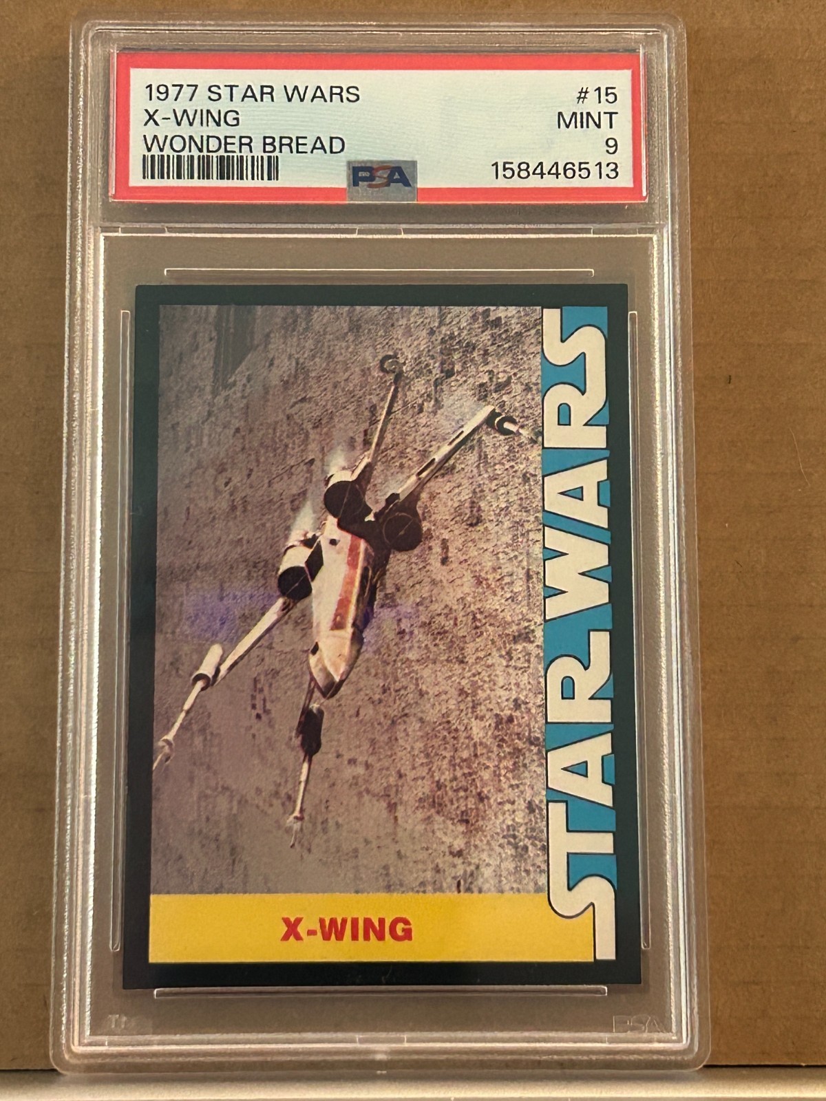 Star Wars 1977 Wonder Bread X-wing PSA 9