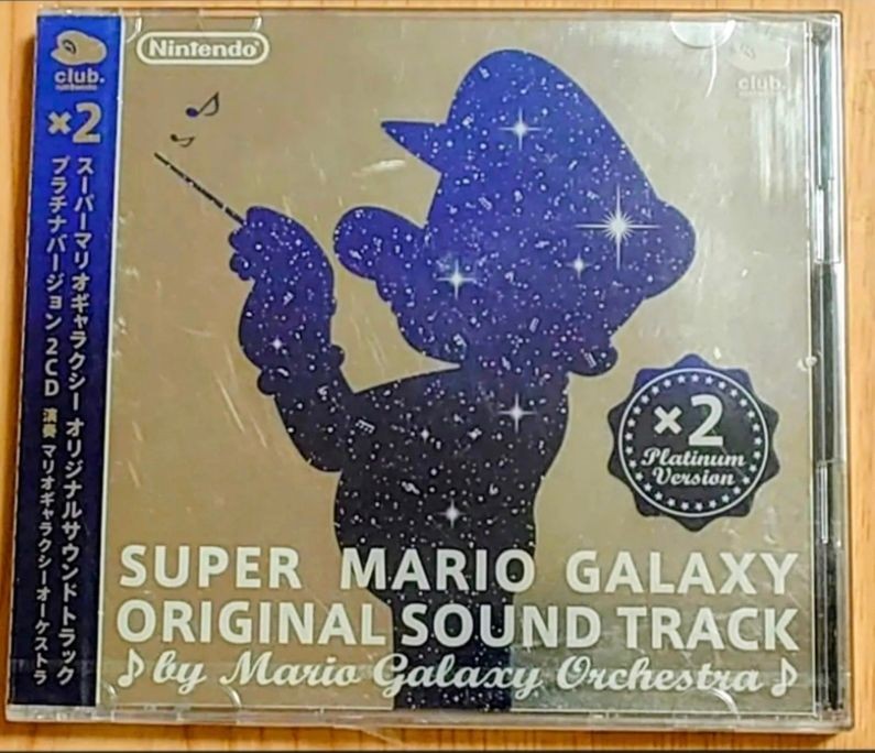 Nintendo Super Mario Galaxy Original Soundtrack Platinum CD Club Japan New