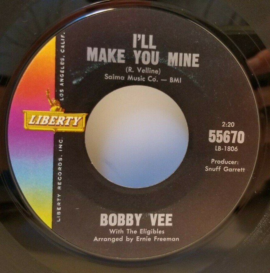 BOBBY VEE I'll Make You Mine / She's Sorry 45 RPM - Play Tested EX  *D4