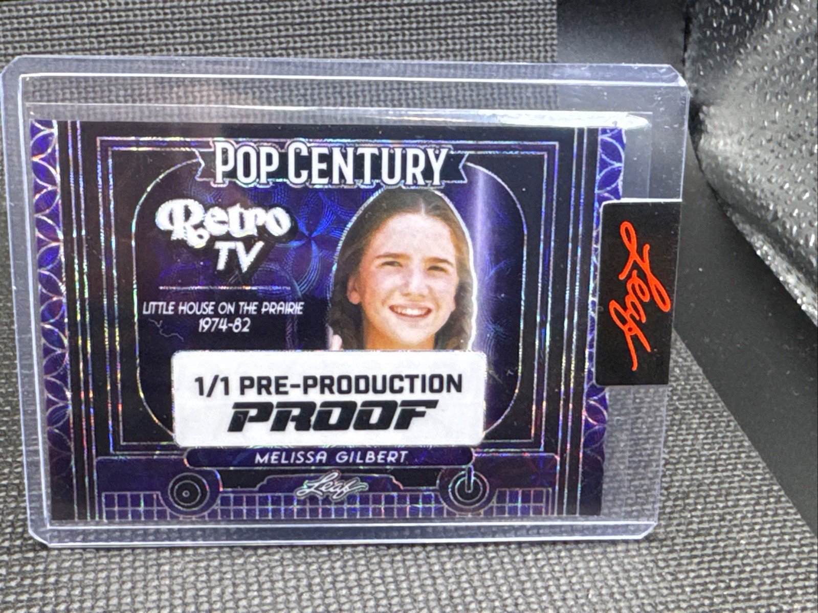 2024 Foglia Metallo Pop Century Melissa Gilbert Mezza Pinta Viola Pre Prod Proof 1/1