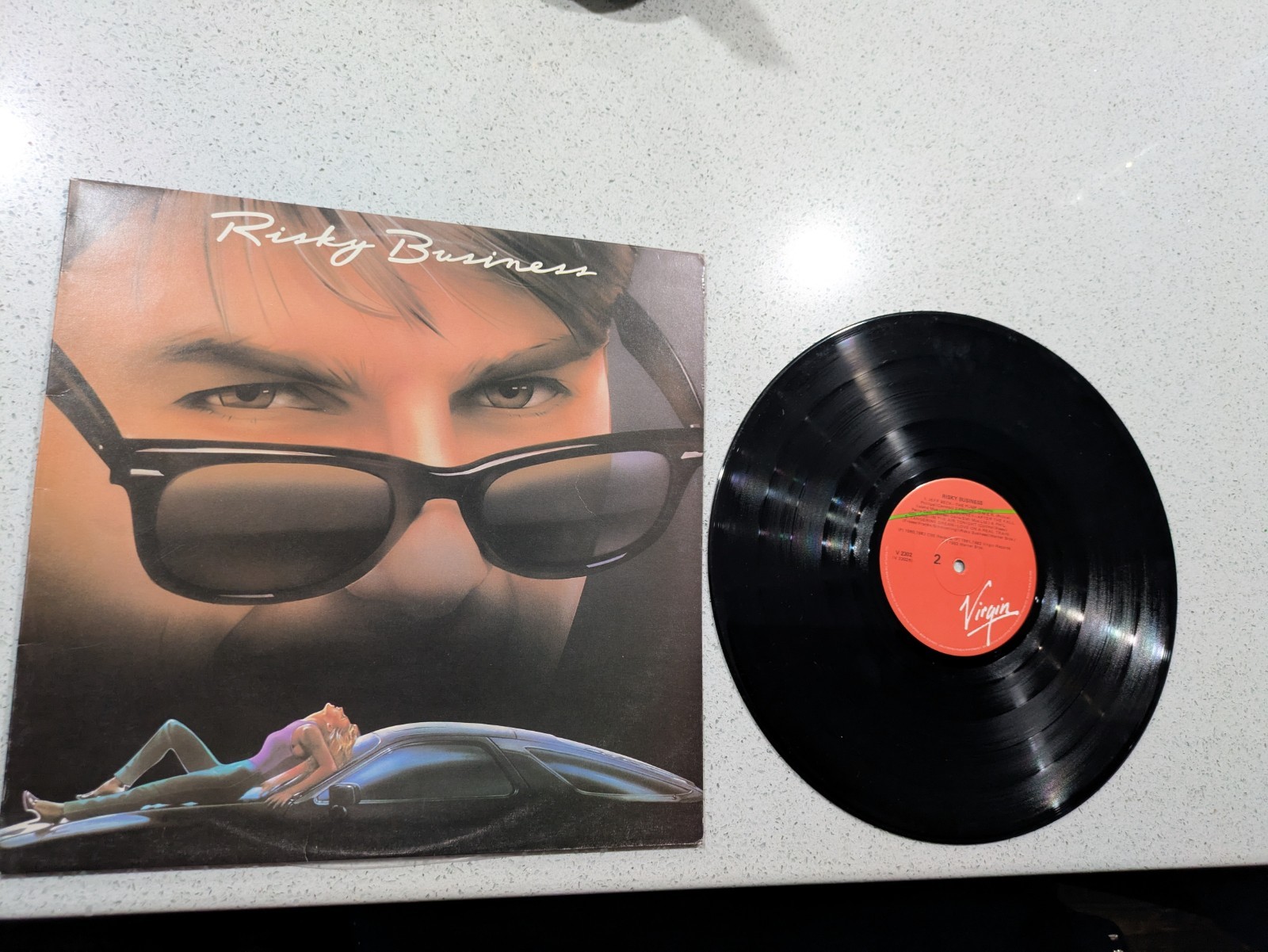 Risky Business Movie Soundtrack LP Virgin 1985 UK Pressing Tom Cruise 